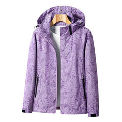 Regenjacke Damen Mit Muster | Leicht & Funktional in Lila