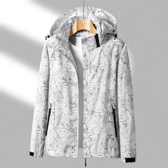 Regenjacke Damen Mit Muster | Leicht & Funktional in Weiß
