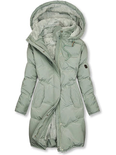 Luxuriöse und isolierte Jacke in Grün