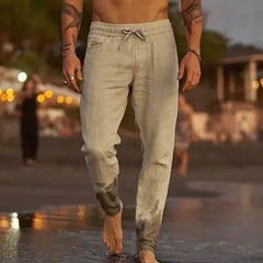 Linford - Herren leinenhose in Beige