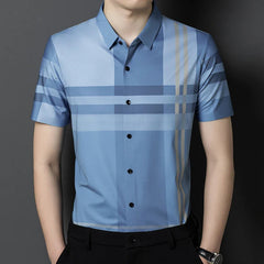 Polohemd Herren Classic Stripe - Yann in Blau
