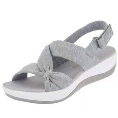 Sania® | Elegante Zehentrenner Damen Sandalen in Grau