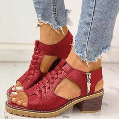 Thalia |Orthopädische Sandalen in Rot