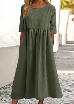 Schickes Sommerkleid für Frauen - Ottilia in Grün