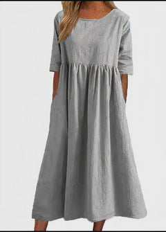 Schickes Sommerkleid für Frauen - Ottilia in Hellgrau