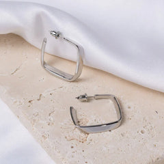 Micara - Classy Squares - Ohrringe in Silber
