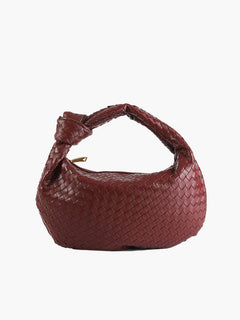Gewebte Tasche Medium in Burgund