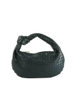 Gewebte Tasche Medium in dunkelgrün
