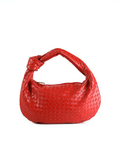 Gewebte Tasche Medium in Rot