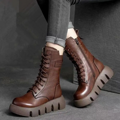 Franka | Trendige Damenstiefel in Braun