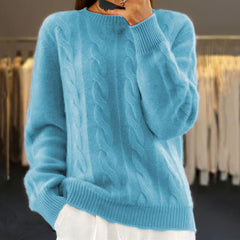 Elina | Strickpullover in Blau