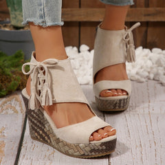 Marnie | Sandalette mit ergonomischem Fußbett in Beige