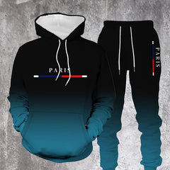 Max | Herren Sport-Set – Koordiniertes Herren Sportoutfit in Schwarz-Blau