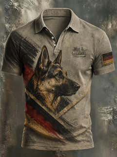 Herren-Hemd mit Deutscher-Schäferhund-Print in als bild