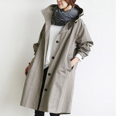 Lässiger wasserdichter Trenchcoat - Constanze in Grau