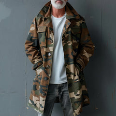 Stilvoller Winter-Trenchcoat für Männer - Thomas in Braun
