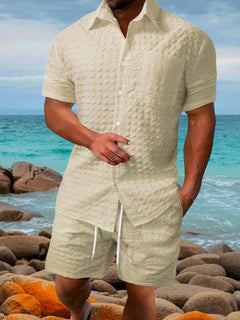 Modernes Shirt & Shorts Sommerset  - Falkert in Beige