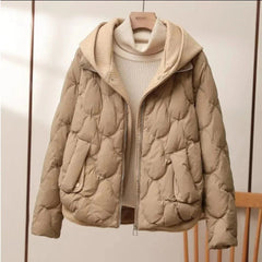 Stylische Damen-Pufferjacke - Alissa in Braun