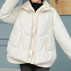 Stylische Damen-Pufferjacke - Alissa in Weiß