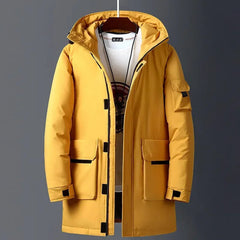 Stylische Herren-Kapuzenjacke mit mehreren Taschen - Wernher in Gelb