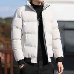Stylische Herren-Pufferjacke für den Winter - Kay in Weiß