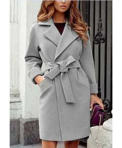 Stylischer Trenchcoat für Frauen - Anneli in Grau