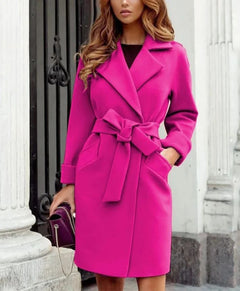 Stylischer Trenchcoat für Frauen - Anneli in Rosa