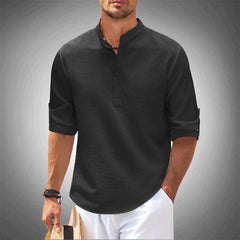 Stylisches und bequemes Sommerhemd - Christopher in Schwarz