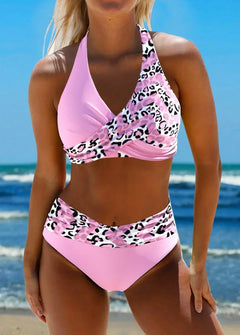 Klara | Kreuz-Bikini in Rosa