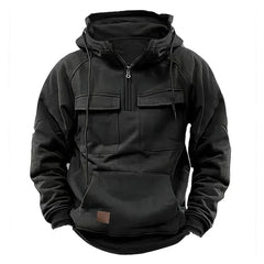 Taktischer Kapuzenpullover - Andrej in Schwarz