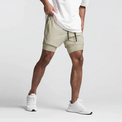 Trainings-Sommer-Shorts für Herren | Sport in Khaki