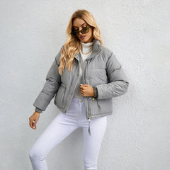 Trendige Damen-Pufferjacke - Agathe in Grau