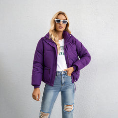 Trendige Damen-Pufferjacke - Agathe in Lila