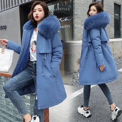 Trendiger Winter-Parka für Frauen - Lydia in Blau