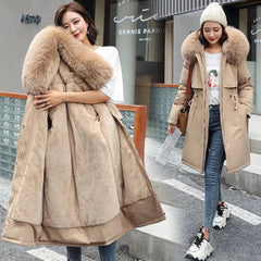Trendiger Winter-Parka für Frauen - Lydia in Khaki