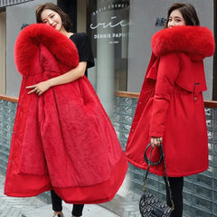 Trendiger Winter-Parka für Frauen - Lydia in Rot