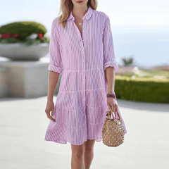 Trendiges Sommerkleid für Frauen - Dorothea in Hellrosa