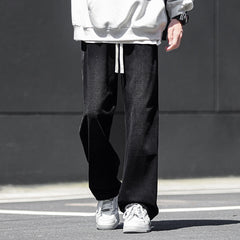 Andreas | Lässige Baggy Jeans mit weitem Bei in Schwarz