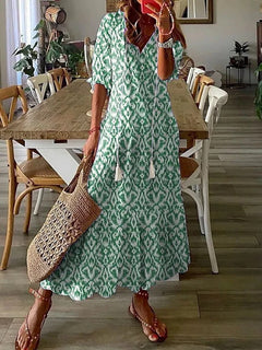 Noelle - Sommerkleid - Bedruckt in Grün