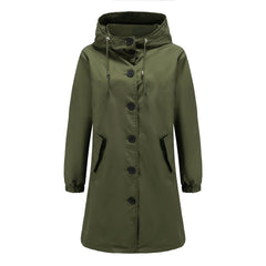 Leichte Regenjacke für Damen | Klassisch in Grün