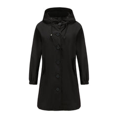Leichte Regenjacke für Damen | Klassisch in Schwarz