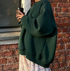 Vanna - Basic-Pullover - Übergrößen-Passform in Grün