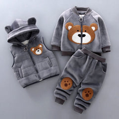 CubbyCuddle - Ultraweicher Anzug - Teddy-Anzug in Grau