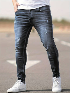 Vielseitige zerrissene Denim-Jeans - Jerwin in Grau