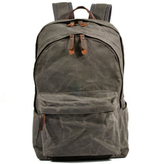 Beckett - Vintage Outdoor-Rucksack - Feuchtigkeitsbeständiges Canvas in Armee Grün