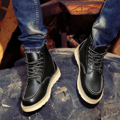 Vintage Winterstiefel für Männer - Markus in Schwarz