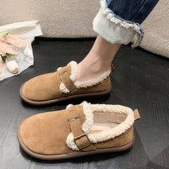 Warme Plüschsandalen für Frauen für den Winter - Arina in Braun