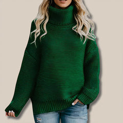 Warmer Winterpullover für Frauen - Griselda in Grün