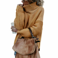 Warmer Winterpullover für Frauen - Griselda in Ingwer