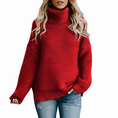 Warmer Winterpullover für Frauen - Griselda in Rot